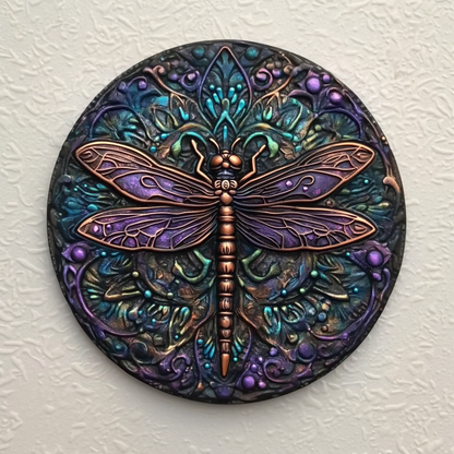 Shineful 2D Metal Sign Mysterious Dragonfly