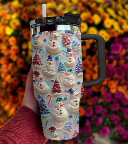 Shineful Tumbler Snowman Pattern