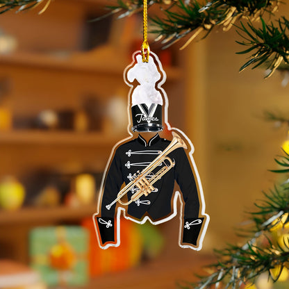 Shineful 2D Acrylic Ornament - Personalized Marching Band Trumpet Collection