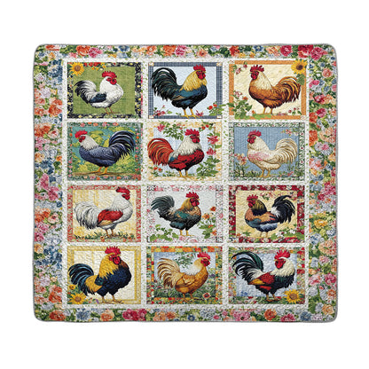 Shineful All Season Quilt 3-Piece Set Countryside Rooster Bliss