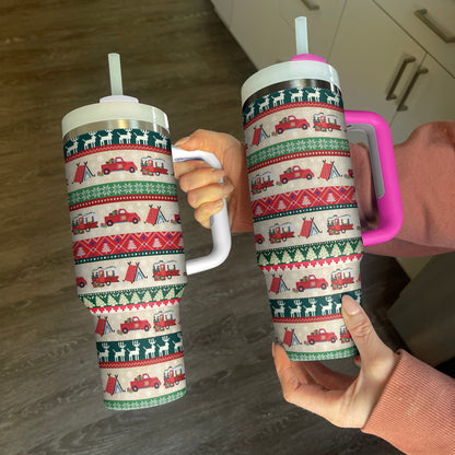 Shineful Tumbler Camping Christmas