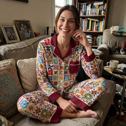 Shineful Top And Pant Set Quilting Block