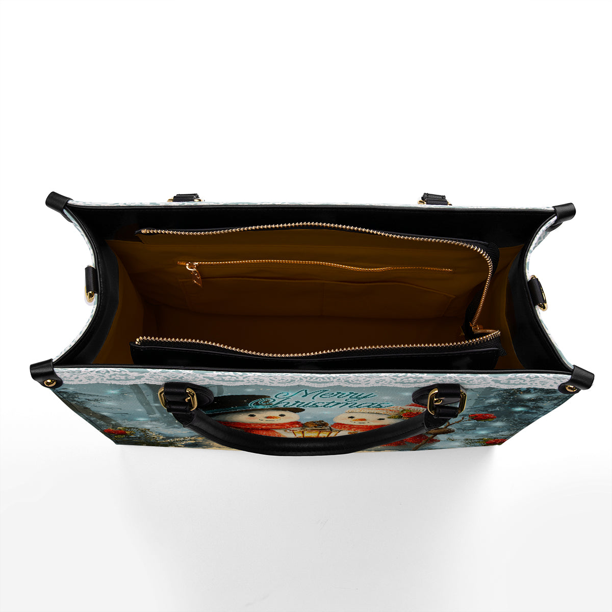 Shineful Leather Bag Snow Couple