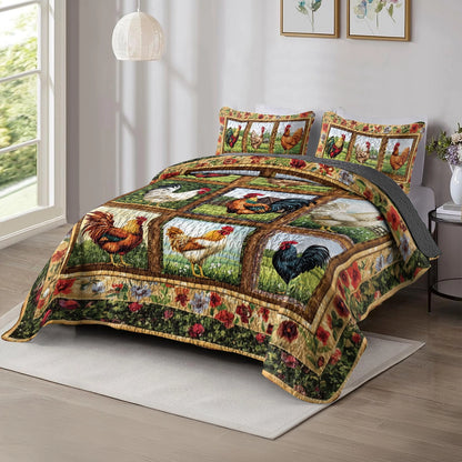 Shineful All Season Quilt 3-Piece Set - Rustic Rooster Haven