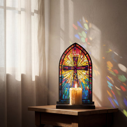 Shineful Suncatcher Candle Holder Cross of Light