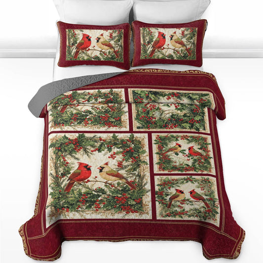 Shineful All Season Quilt 3-Piece Set Holiday Harmony