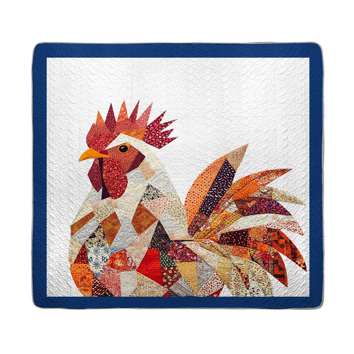 Shineful All Season Quilt 3-Piece Set Rooster Sunrise Patchwork