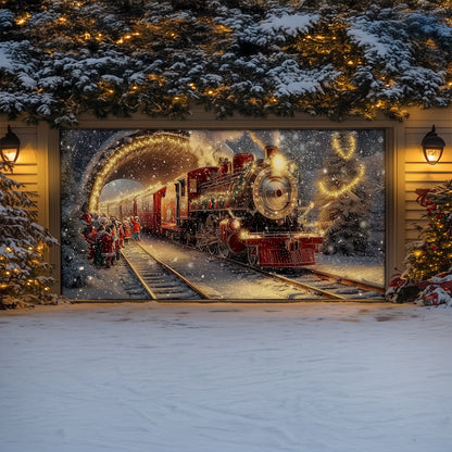 Shineful Garage Door Banner Decoration - Holiday Express