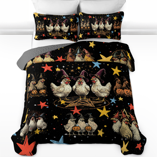 Shineful All Season Quilt 3-Piece Set - Wicked Wings and Things