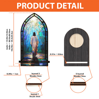 Shineful Suncatcher Candle Holder Walk With Him