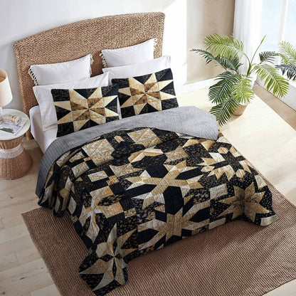 Shineful All Season Quilt 3-Piece Set Luxury Blocks