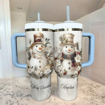 Shineful Tumbler Pesonalized Yellow Snowman