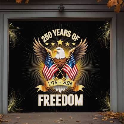 Shineful Garage Door Banner Decoration Liberty Endures