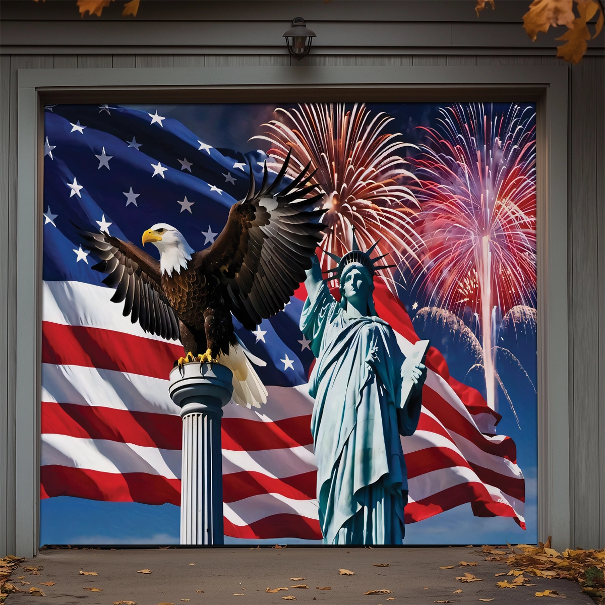 Shineful Garage Door Banner Decoration The American Standard