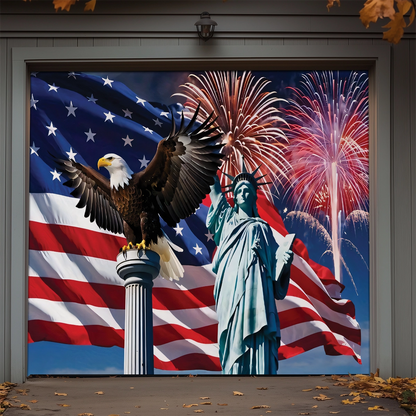 Shineful Garage Door Banner Decoration The American Standard