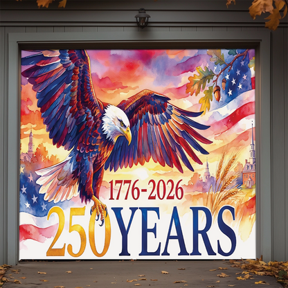 Shineful Garage Door Banner Decoration Freedom Still Soars