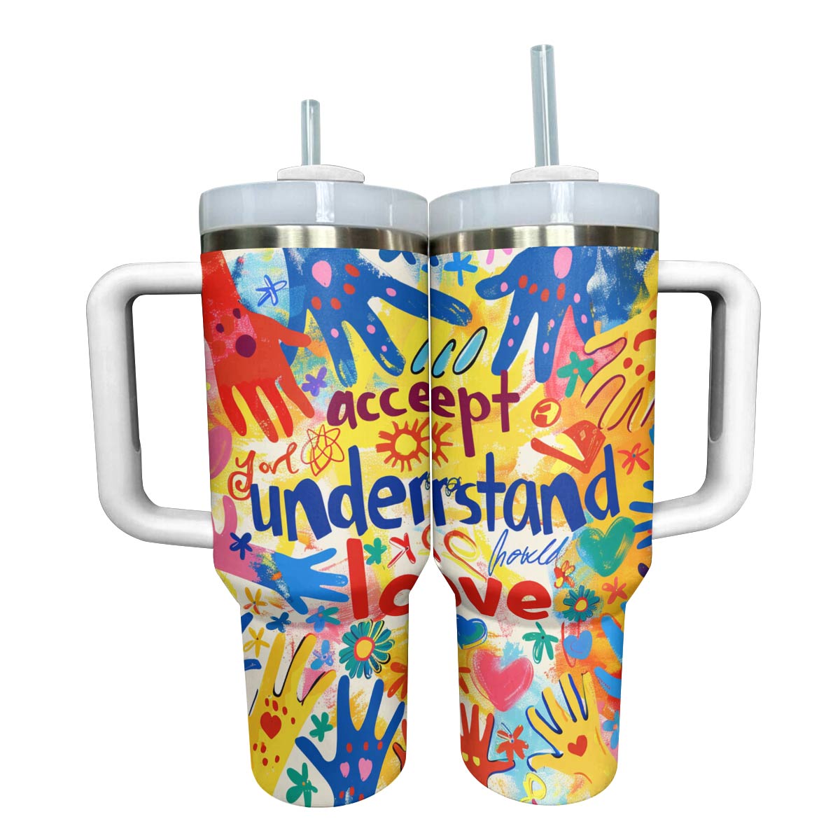 Shineful Tumbler Autism Accepct Love Sunshine