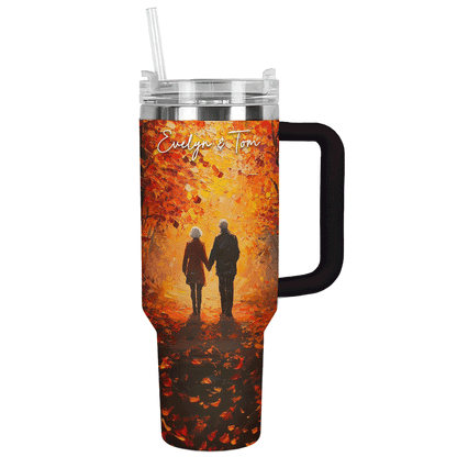 Shineful Tumbler Personalized Autumn Stroll