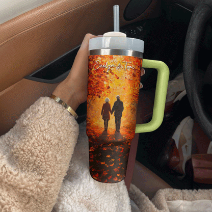 Shineful Tumbler Personalized Autumn Stroll