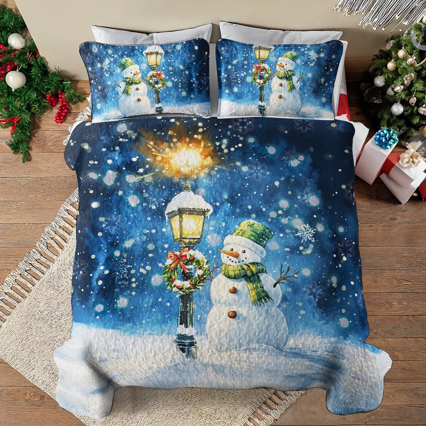 Shineful All Season Quilt 3-Piece Set Snowy Charm
