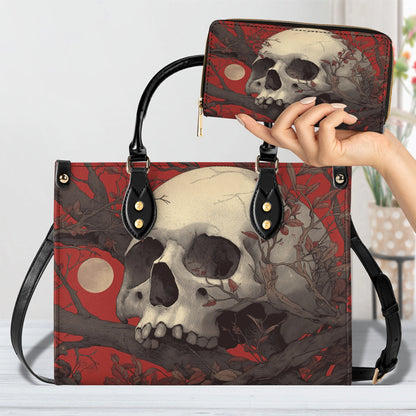 Shineful Leather Bag Crimson Stillness