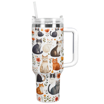 Shineful Tumbler Cute Cat Travel