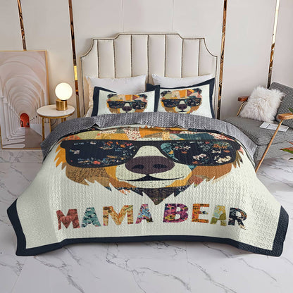 Shineful All Season Quilt 3-Piece Set Gorgeous Mama Bear