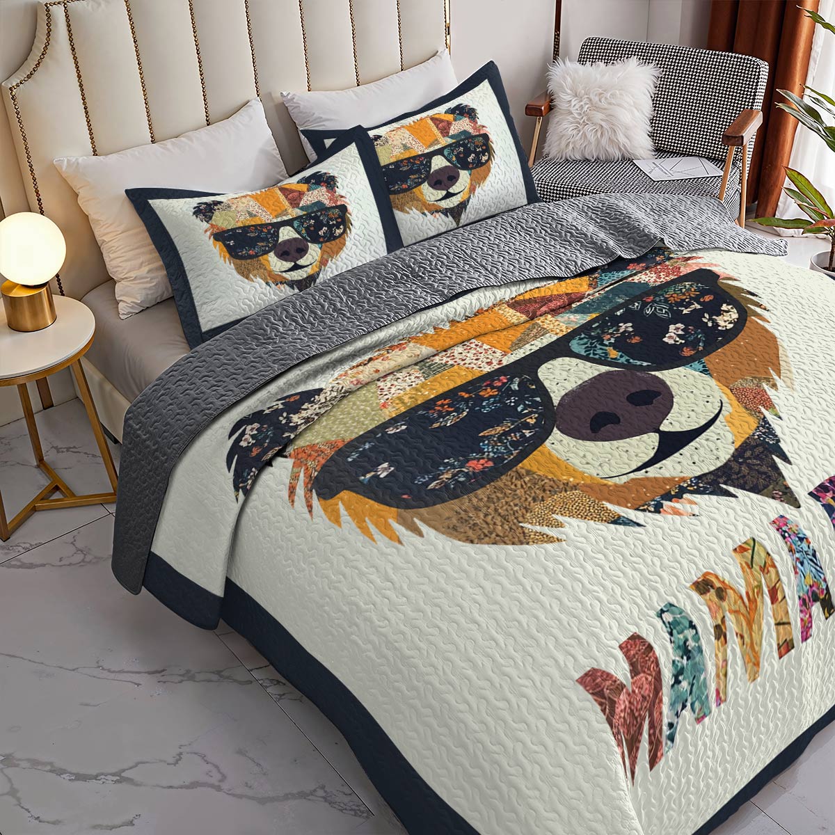 Shineful All Season Quilt 3-Piece Set Gorgeous Mama Bear