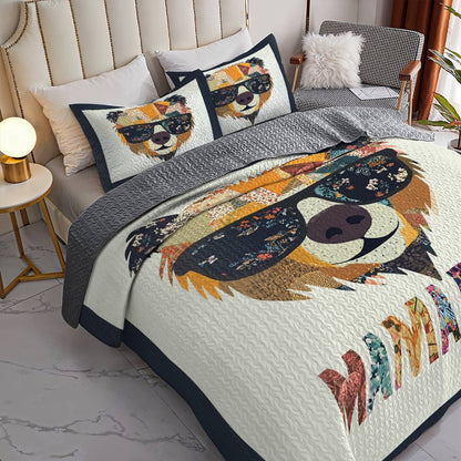 Shineful All Season Quilt 3-Piece Set Gorgeous Mama Bear