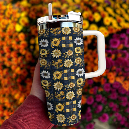 Shineful Tumbler Inelegance Sunflowers