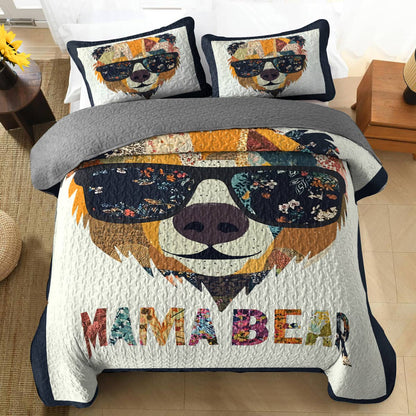 Shineful All Season Quilt 3-Piece Set Gorgeous Mama Bear