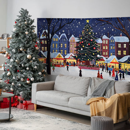 Shineful Garage Door Banner Decoration - Christmas Market