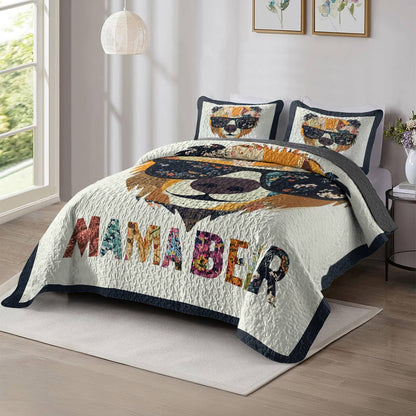 Shineful All Season Quilt 3-Piece Set Gorgeous Mama Bear