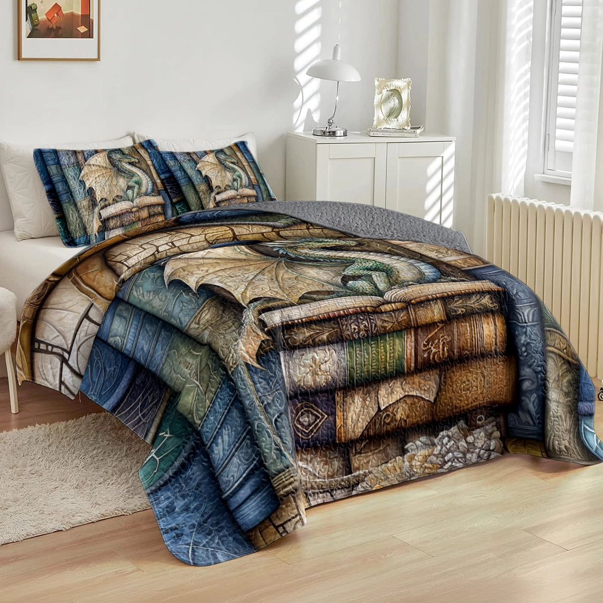 Shineful All Season Quilt 3-Piece Set The Scholar’s Dragon