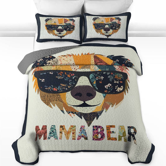 Shineful All Season Quilt 3-Piece Set Gorgeous Mama Bear