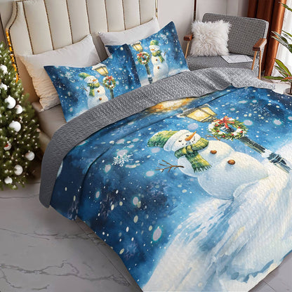 Shineful All Season Quilt 3-Piece Set Snowy Charm