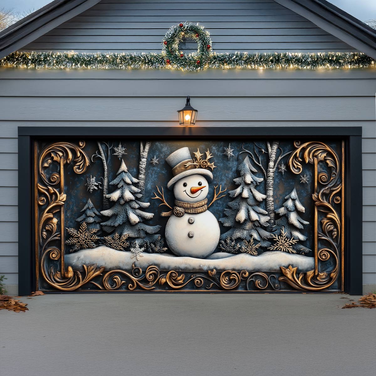 Shineful Garage Door Banner Decoration Winter Magic