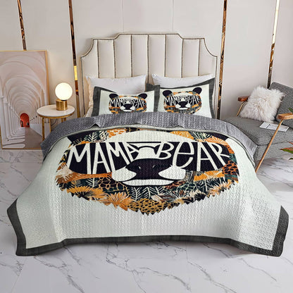 Shineful All Season Quilt 3-Piece Set Mama Bear