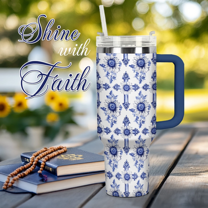 Shineful Tumbler Sunflower Blooming With Grace