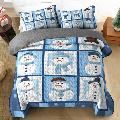 Shineful All Season Quilt 3-Piece Set - Frosty Friends