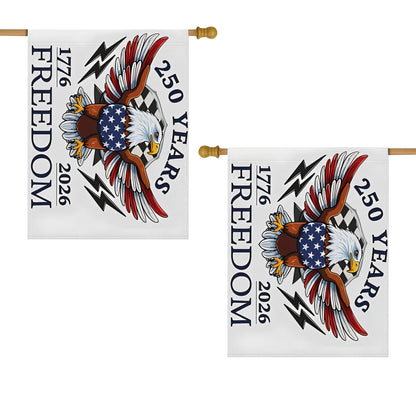 Shineful House Flag 30" x 40" - Born Free, Still Free