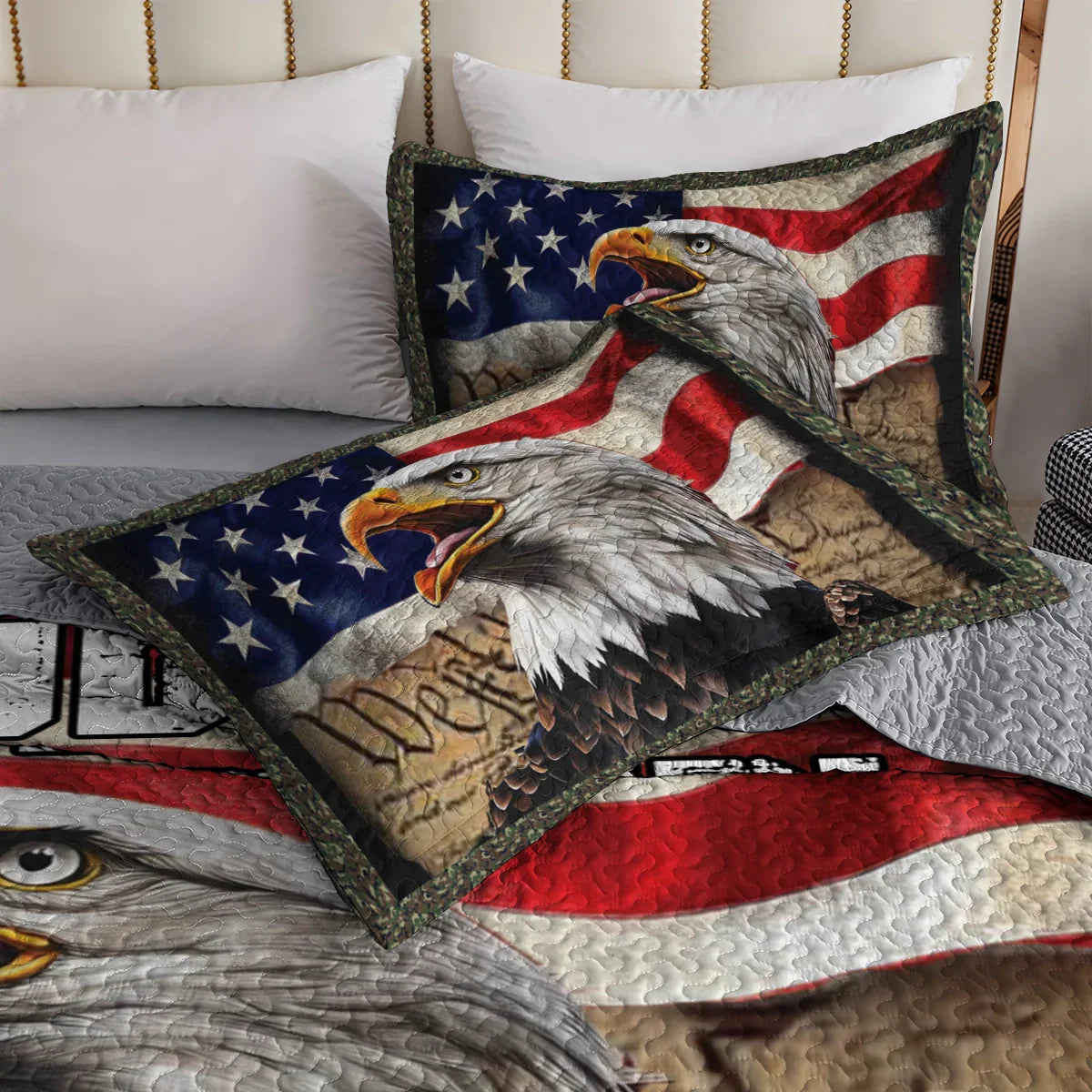 Shineful All Season Quilt 3-Piece Set - Women Veteran Tribute