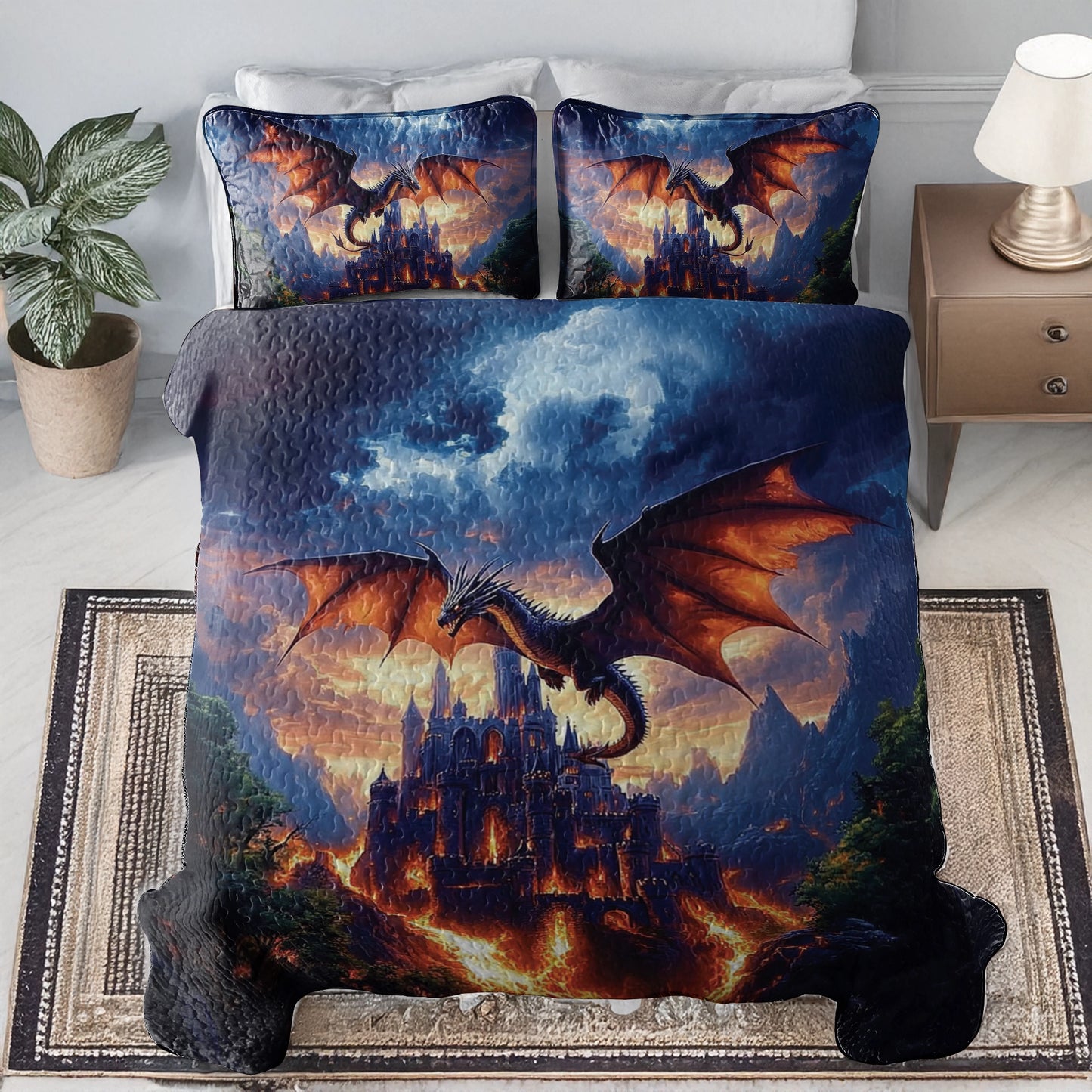 Shineful All Season Quilt 3-Piece Set - Dragon's Keep
