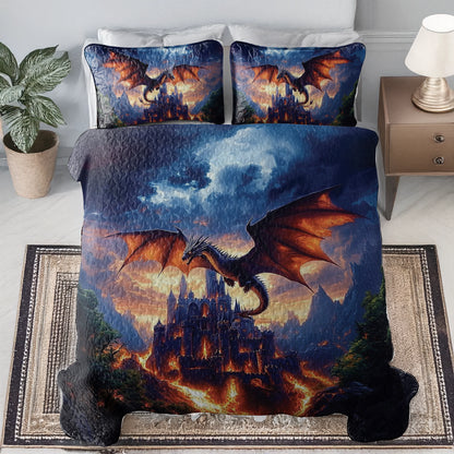 Shineful All Season Quilt 3-Piece Set - Dragon's Keep