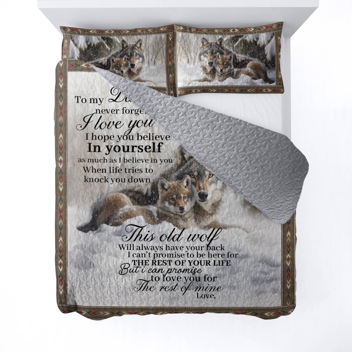 Shineful All Season Quilt 3-Piece Set Wolf Legacy