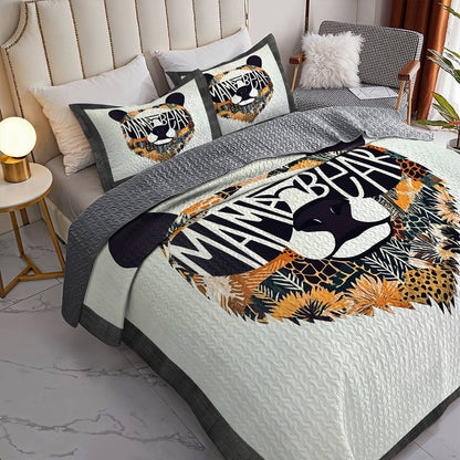 Shineful All Season Quilt 3-Piece Set Mama Bear