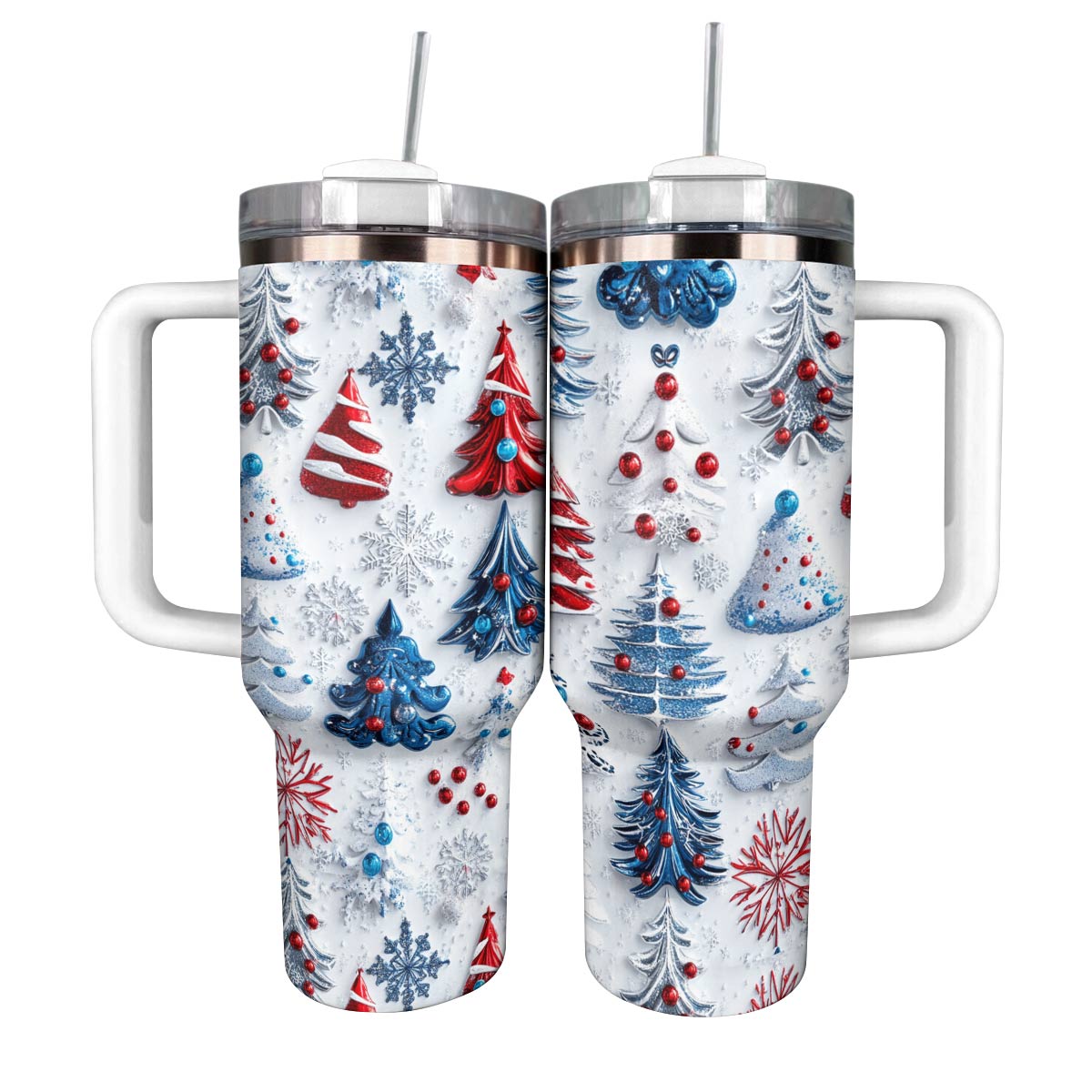 Shineful Glossy Tumbler Pretty Christmas Trees