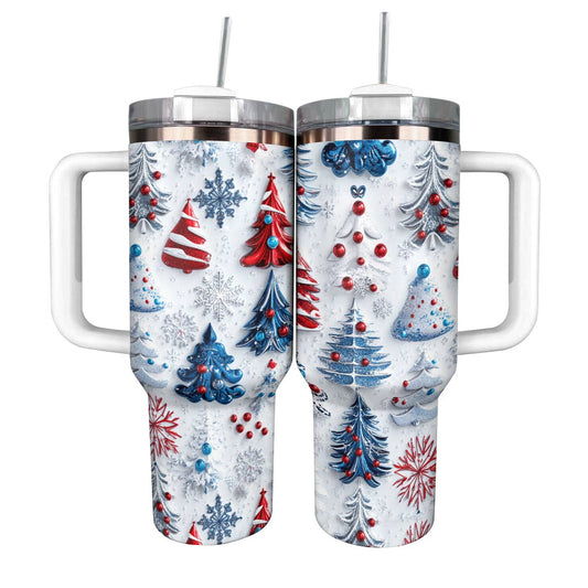 Shineful Glossy Tumbler Pretty Christmas Trees