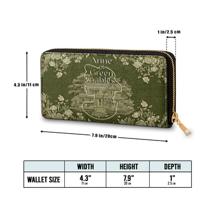 Shineful Leather Clutch Purse With Wristlet Strap Handle Green Gables Dreamer