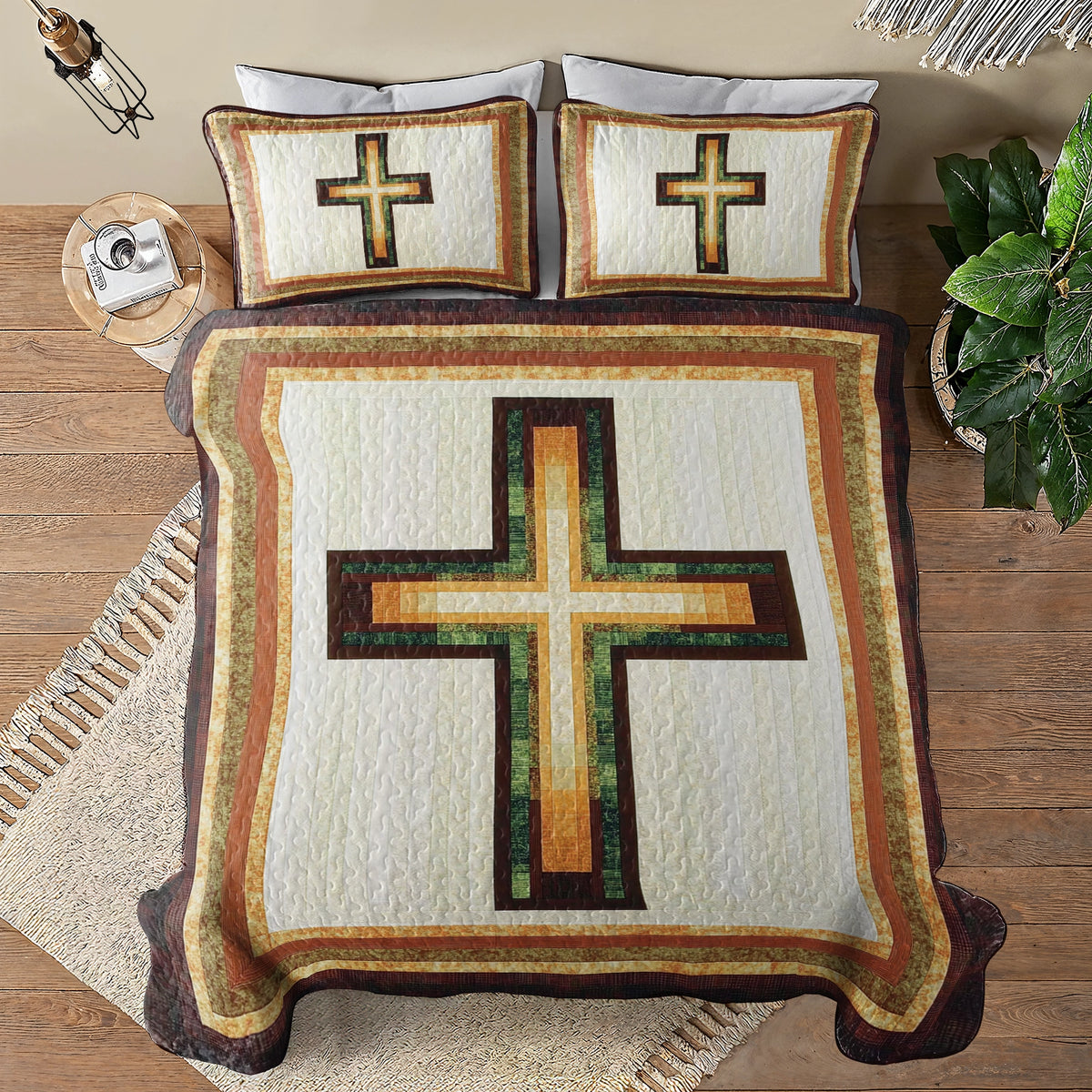 Shineful All Season Quilt 3-Piece Set - God Faith & Comfort